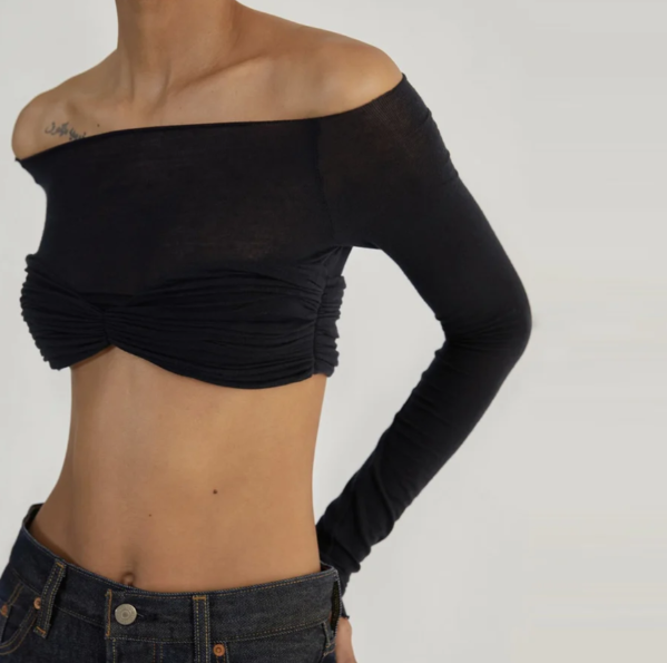 Siren Sheer Strapless Crop