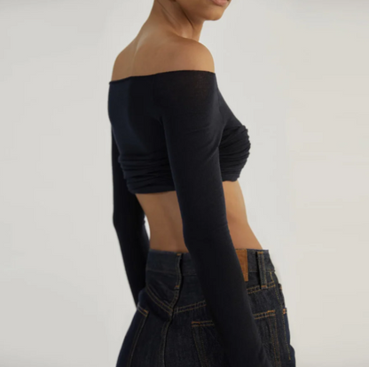 Siren Sheer Strapless Crop