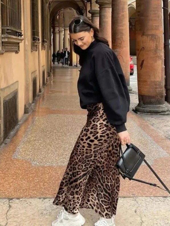 Slay Spot Leopard Print Skirt