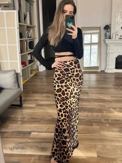 Slay Spot Leopard Print Skirt
