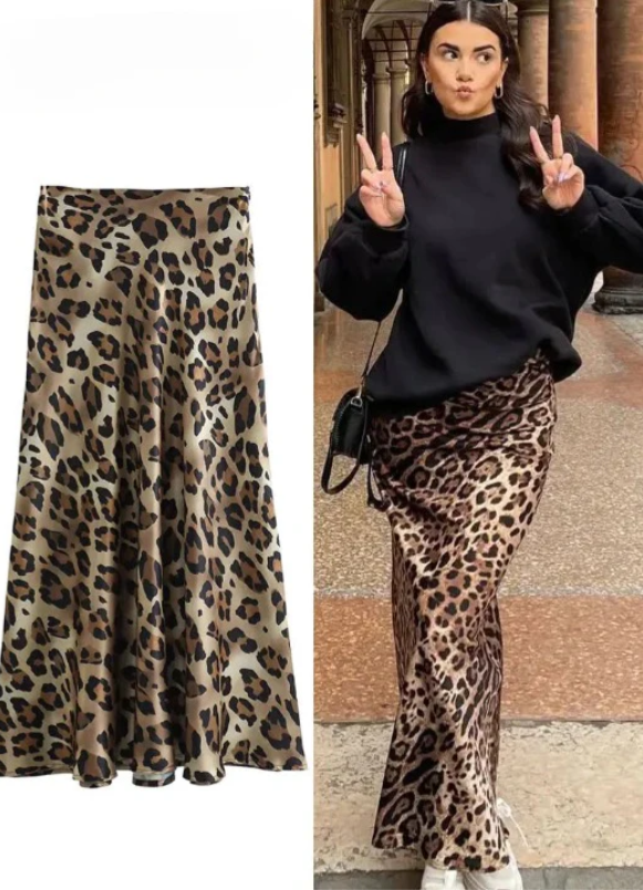 Slay Spot Leopard Print Skirt