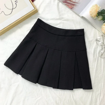 Regent Gray Pleated Mini Skirt