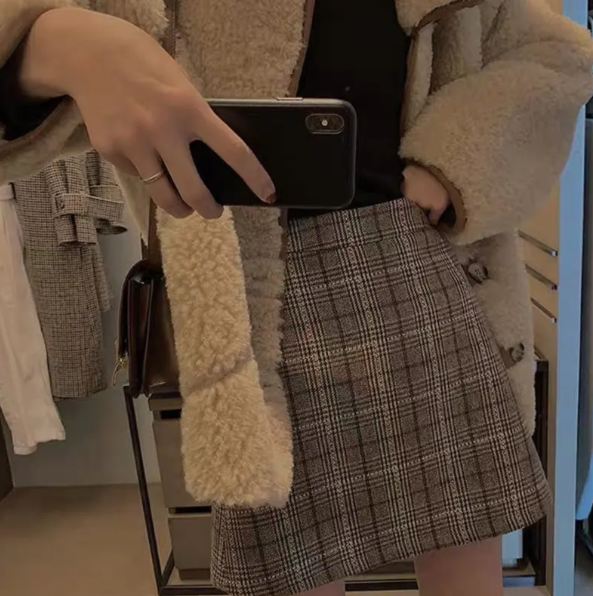 Aristelle Wool A-Line Skirt