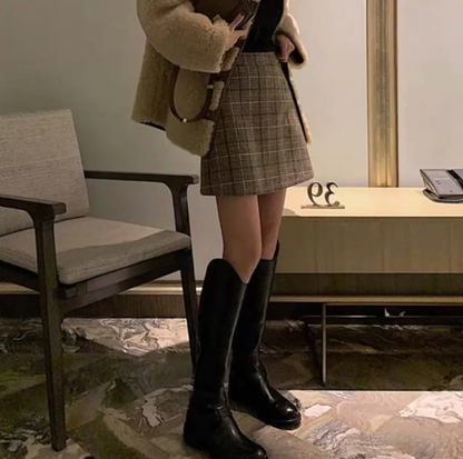 Aristelle Wool A-Line Skirt