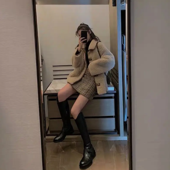 Aristelle Wool A-Line Skirt