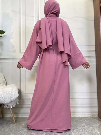 Timeless Simplicity Belted Abaya