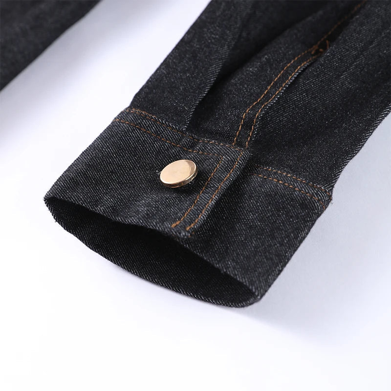 Chic Women's Vintage Denim Set