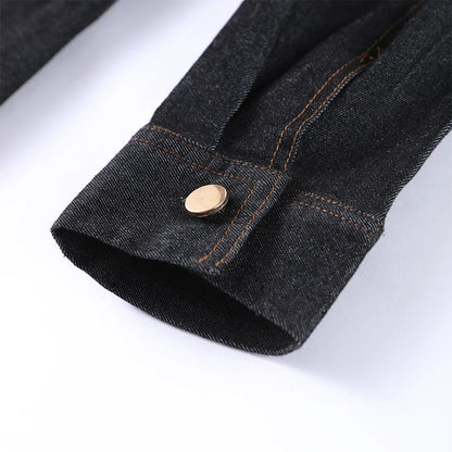 Chic Women's Vintage Denim Set