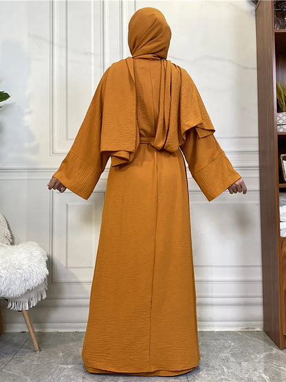 Timeless Simplicity Belted Abaya