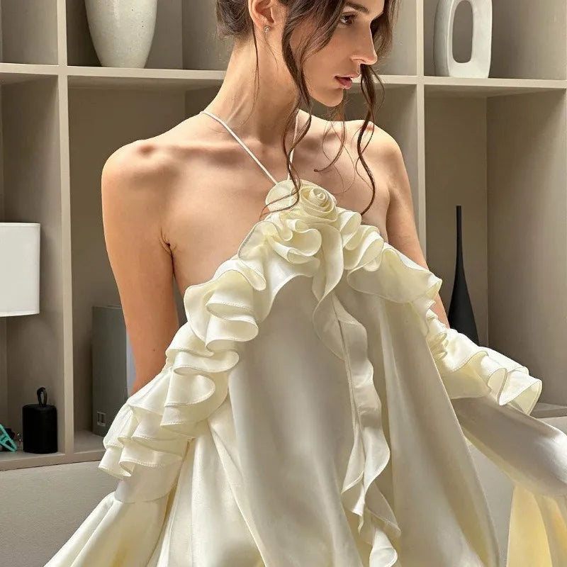 Rue Ruffle Hem Mini Dress